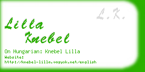 lilla knebel business card